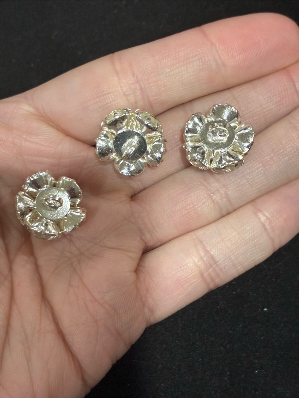 Antique Art Deco Paste Rhinestone Belt Buckle & Button Set - Picture 9 of 9